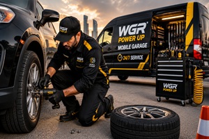 Mobile Garage Service car battery replacement
