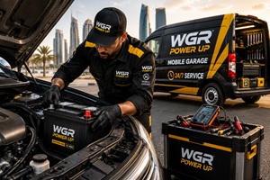Mobile Garage Service car battery replacement service abu dhabi