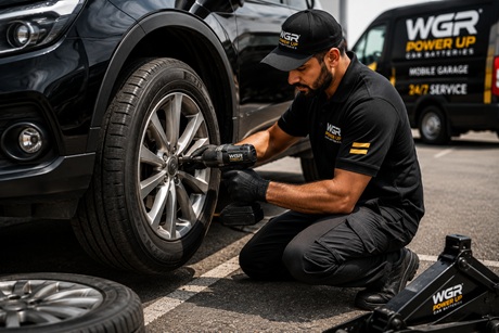 Home tyre change & repair